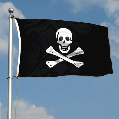 Classic Skull and Crossbones Pirate flag 3x5ft banner man cave