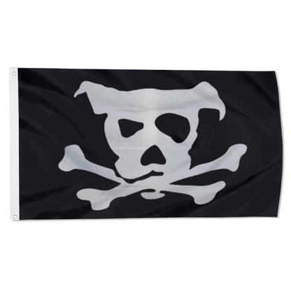 Pirate-Style Dog Skull flag 3x5ft banner man cave