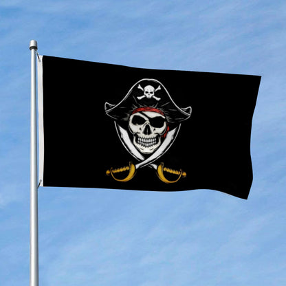 Pirate Skull flag 3x5ft banner man cave