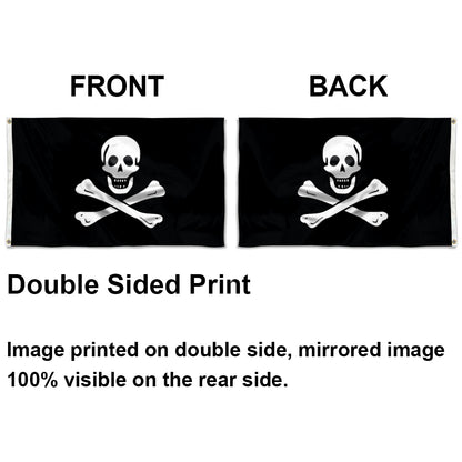 Classic Skull and Crossbones Pirate flag 3x5ft banner man cave