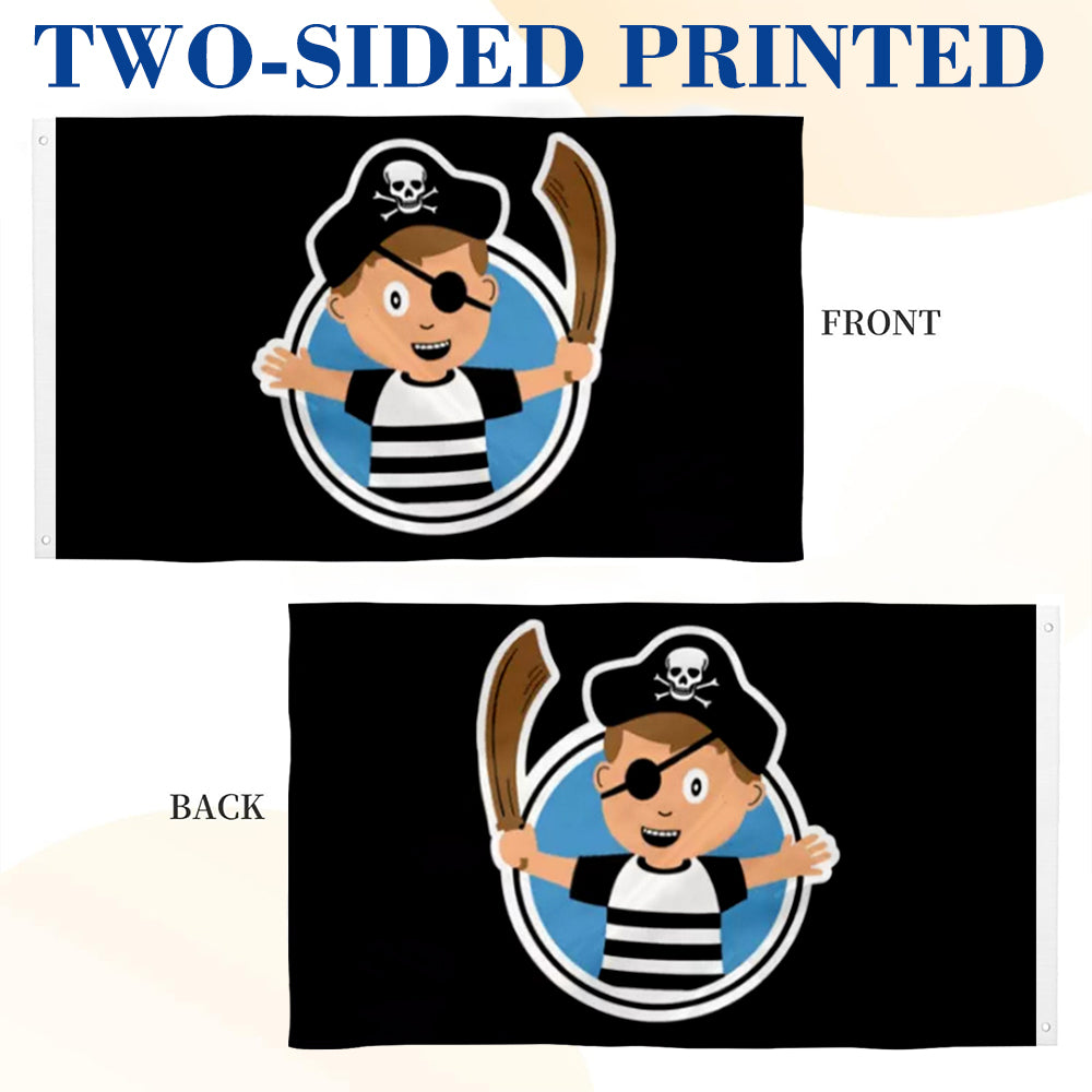 Pirate Child Boy flag 3x5ft banner man cave