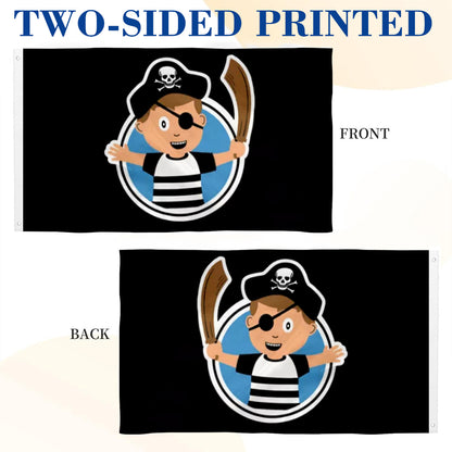 Pirate Child Boy flag 3x5ft banner man cave