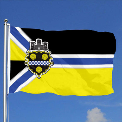 Pittsburgh City flag 3x5ft banner man cave