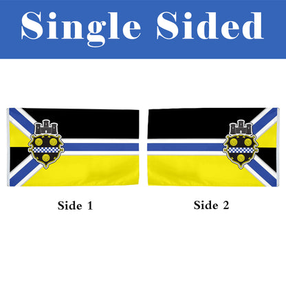 Pittsburgh City flag 3x5ft banner man cave