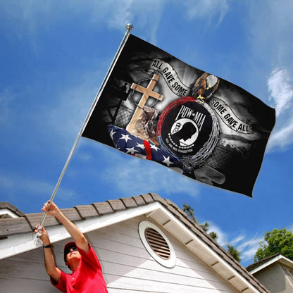 POW-MIA Grommet flag ("All Gave Some, Some Gave All") 3x5ft banner man cave