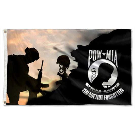 Pow Mia Military flag 3x5ft banner man cave