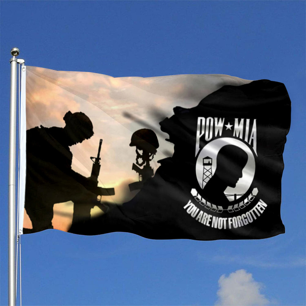 Pow Mia Military flag 3x5ft banner man cave
