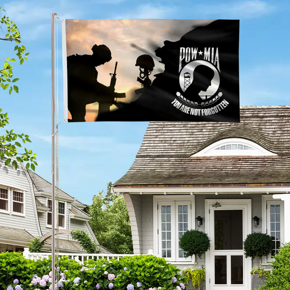 Pow Mia Military flag 3x5ft banner man cave