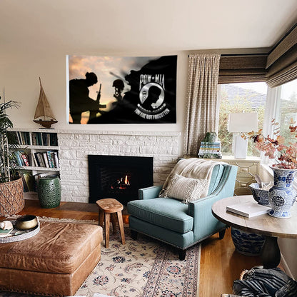 Pow Mia Military flag 3x5ft banner man cave