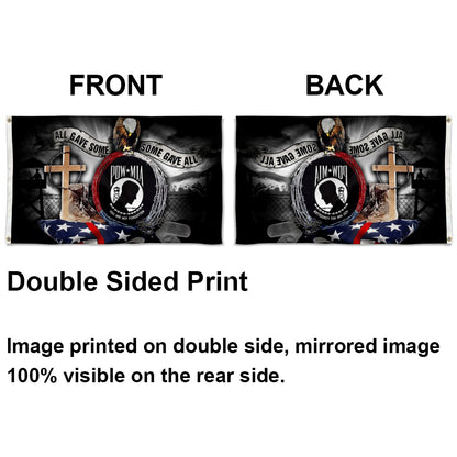 POW-MIA Grommet flag ("All Gave Some, Some Gave All") 3x5ft banner man cave