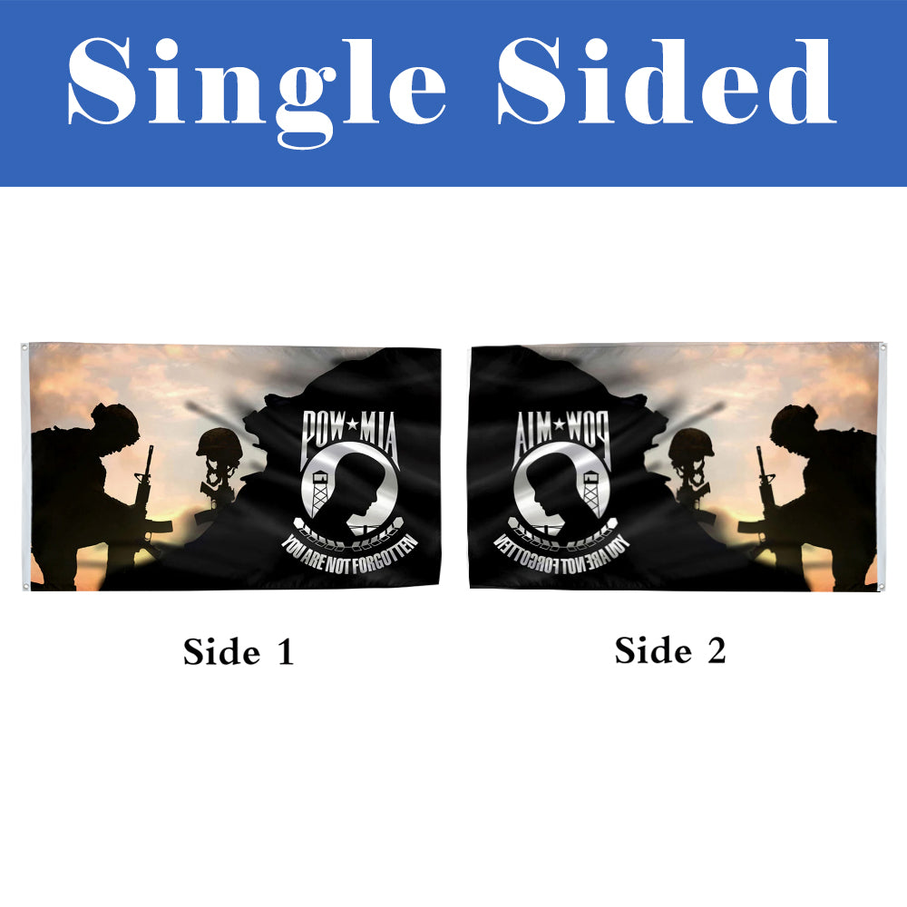 Pow Mia Military flag 3x5ft banner man cave