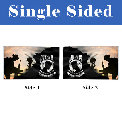 Pow Mia Military flag 3x5ft banner man cave