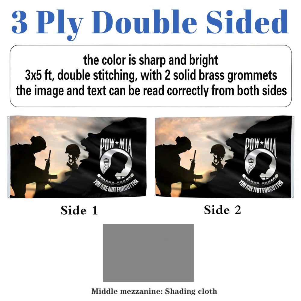 Pow Mia Military flag 3x5ft banner man cave