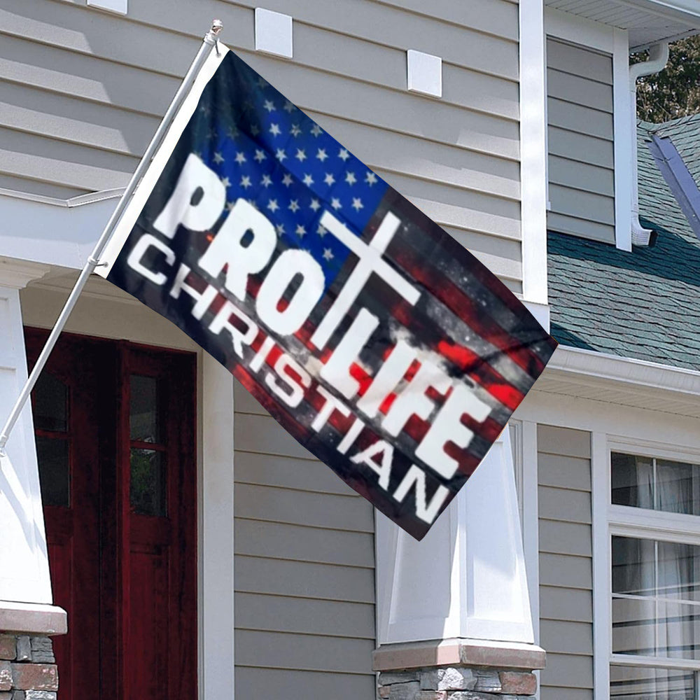 Pro Life Christian flag 3x5ft banner man cave