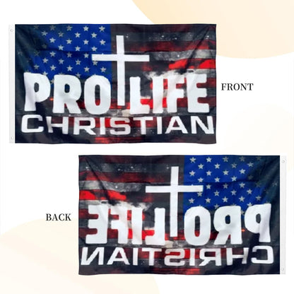 Pro Life Christian flag 3x5ft banner man cave