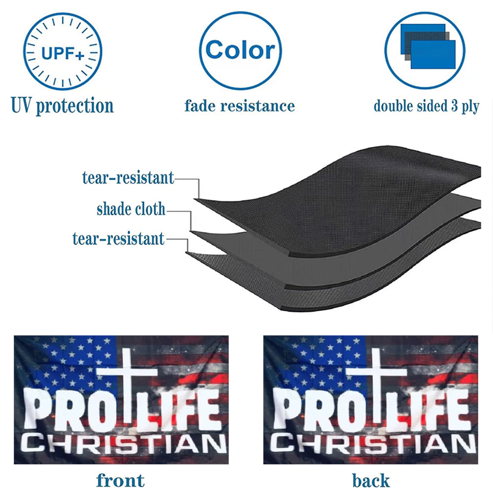 Pro Life Christian flag 3x5ft banner man cave
