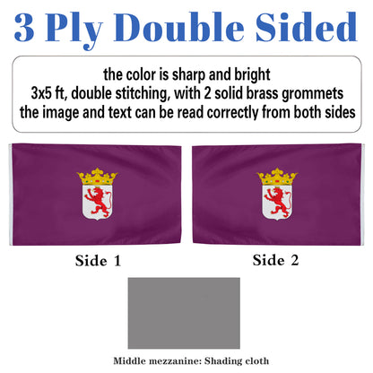 Province of León (Spain) flag 3x5ft banner man cave