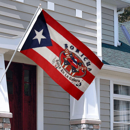 Puerto Rico Boricua Salsa En La Gallera flag 3x5ft banner man cave