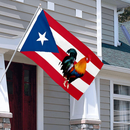 Puerto Rico Rooster Cock flag 3x5ft banner man cave