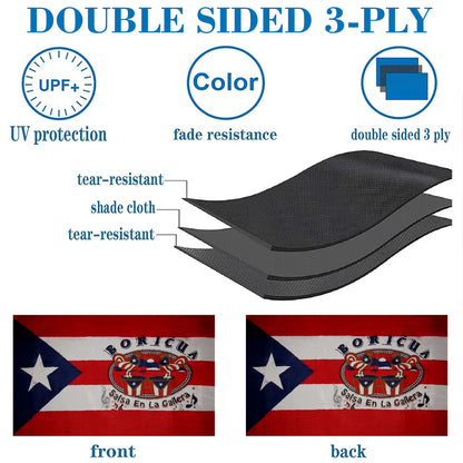 Puerto Rico Boricua Salsa En La Gallera flag 3x5ft banner man cave