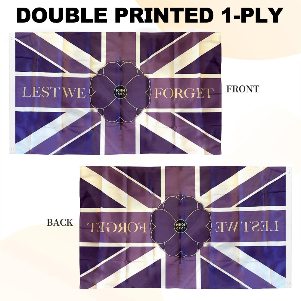 Purple Empire flag Lest We Forget Animals That Served flags 3x5ft banner man cave