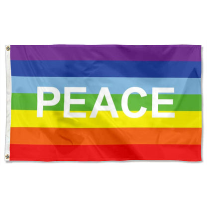 Rainbow Pace letter flag 3x5ft banner man cave