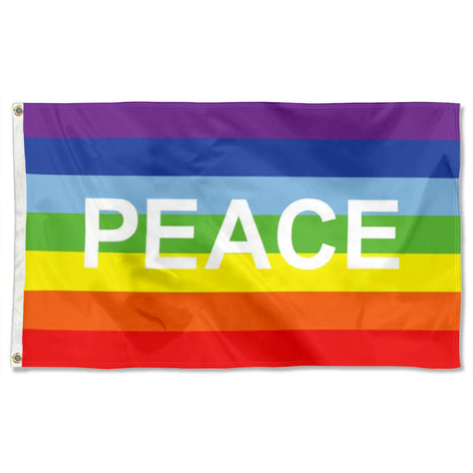 Rainbow Pace letter flag 3x5ft banner man cave