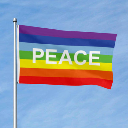 Rainbow Pace letter flag 3x5ft banner man cave