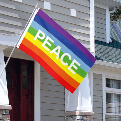 Rainbow Pace letter flag 3x5ft banner man cave