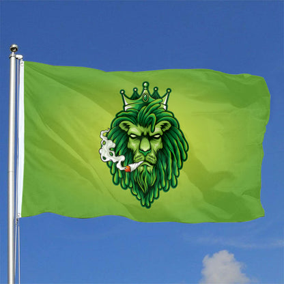 Rasta King Lion flag 3x5ft banner man cave