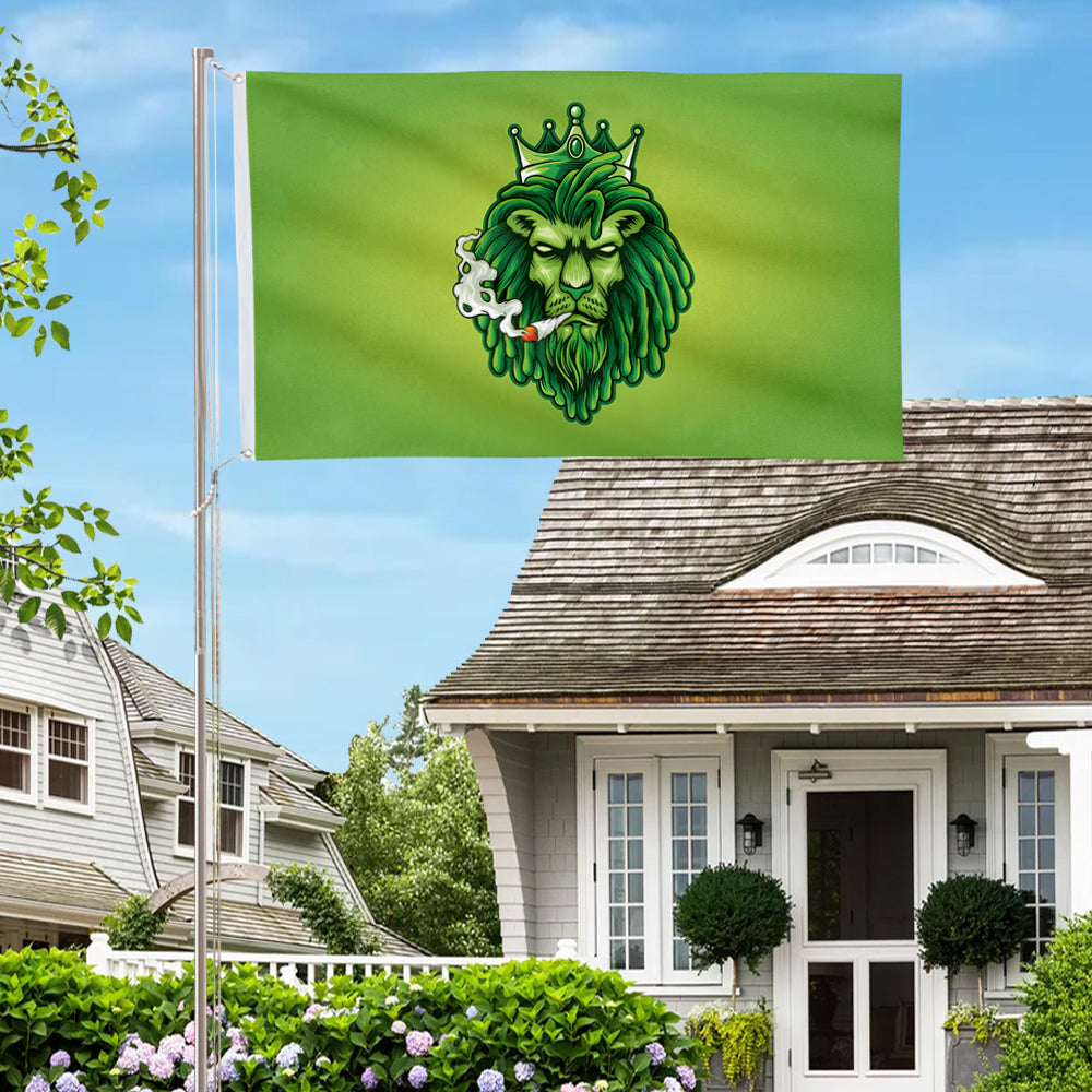 Rasta King Lion flag 3x5ft banner man cave