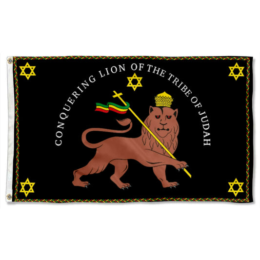 Rastafarian Conquering Lion of Judah flag 3x5ft banner man cave