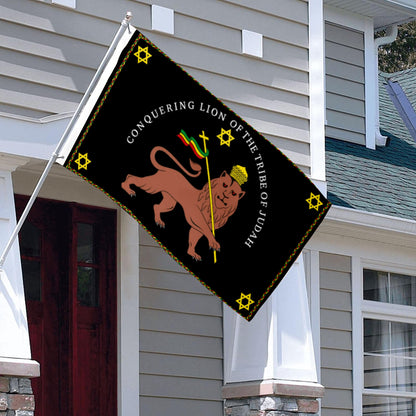 Rastafarian Conquering Lion of Judah flag 3x5ft banner man cave