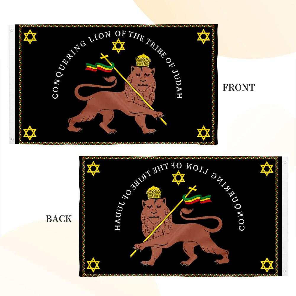 Rastafarian Conquering Lion of Judah flag 3x5ft banner man cave
