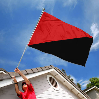 Red and Black Anarchist flag 3x5ft banner man cave