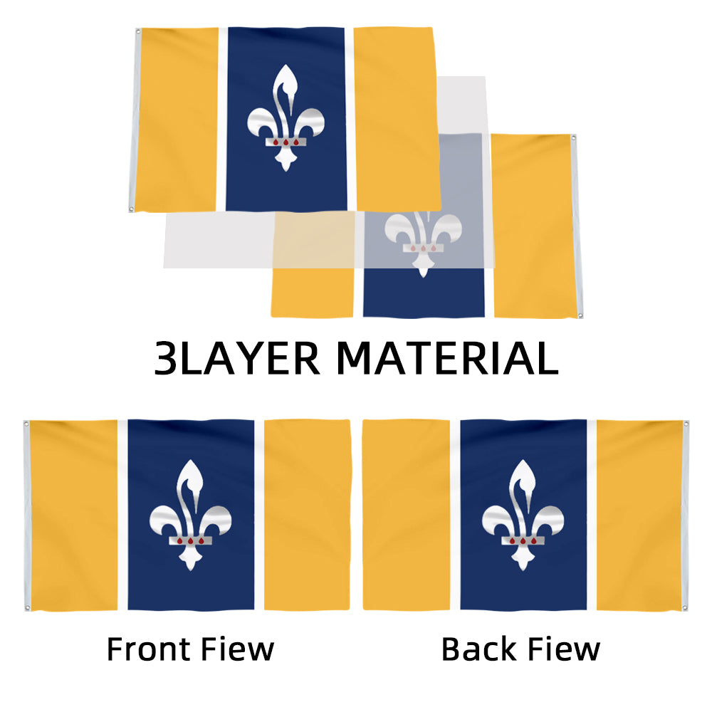 Redesigned Louisiana flag 3x5ft banner man cave