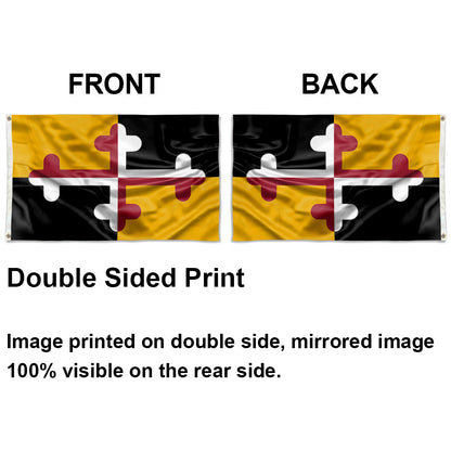 Redesigned Maryland State flag 3x5ft banner man cave