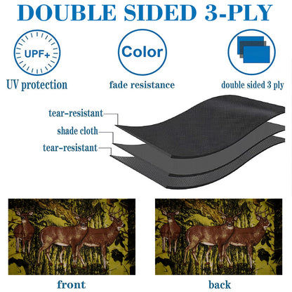 Redneck Camouflage Hunting Three Deer flag 3x5ft banner man cave