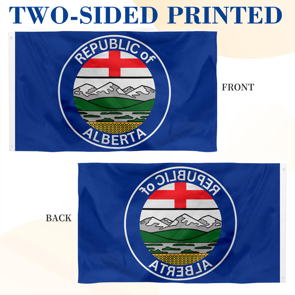 Alberta Provincial Flag (Canada): 3x5ft Man Cave Canadian Prairie Province Culture-Style Banner