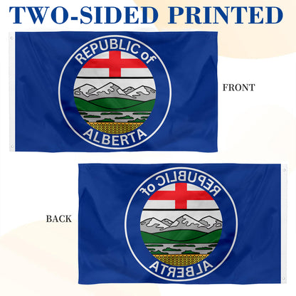Alberta Provincial Flag (Canada): 3x5ft Man Cave Canadian Prairie Province Culture-Style Banner