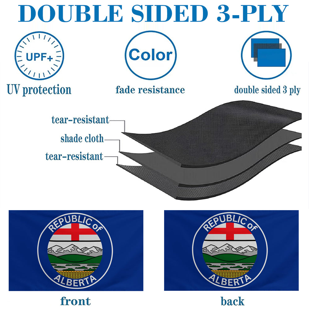 Alberta Provincial Flag (Canada): 3x5ft Man Cave Canadian Prairie Province Culture-Style Banner