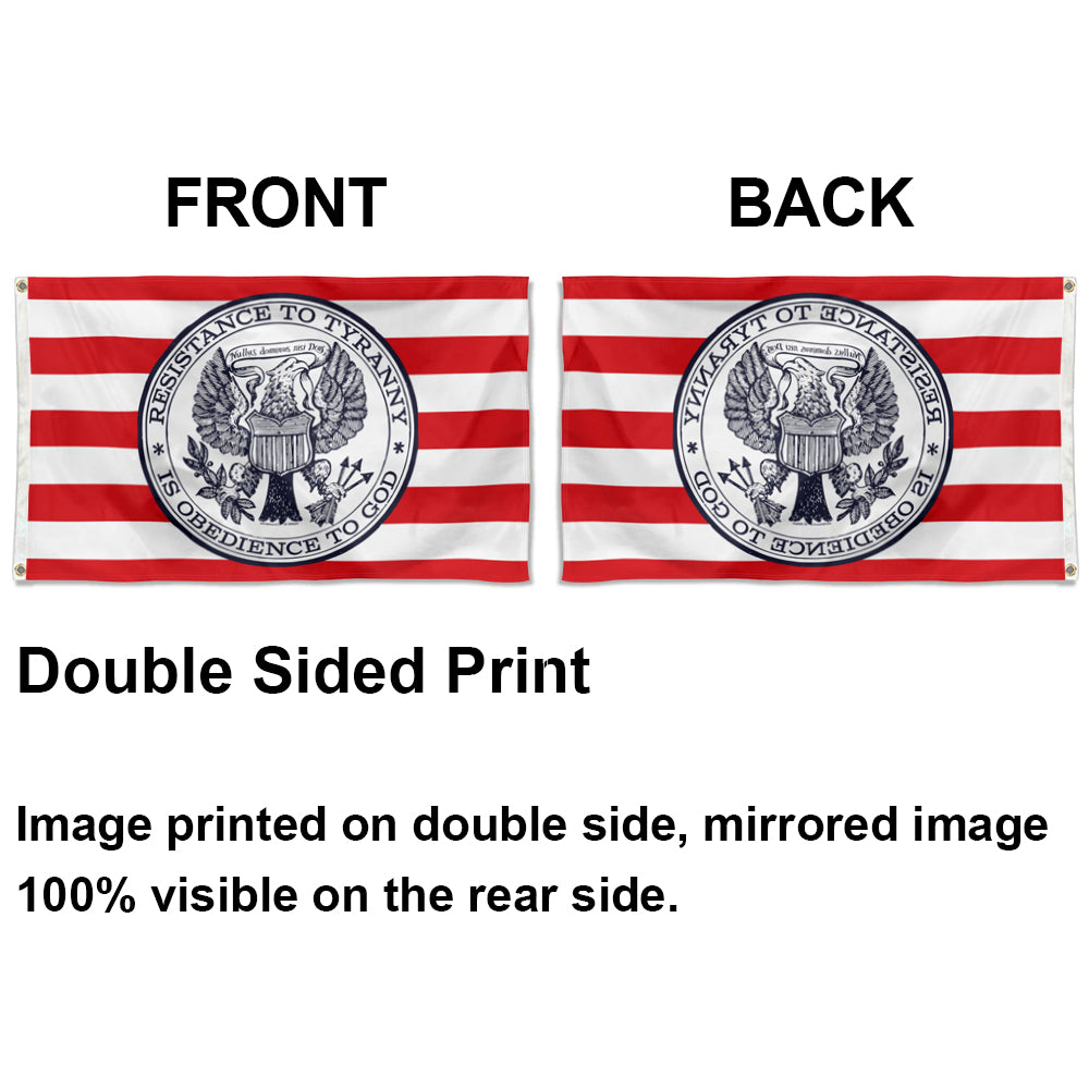 Resistance to Liberty Is Obedience To God flag 3x5ft banner man cave