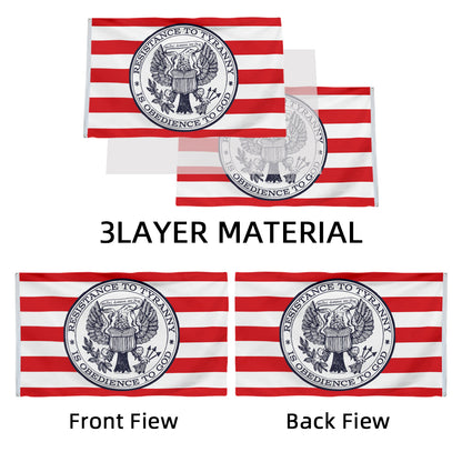 Resistance to Liberty Is Obedience To God flag 3x5ft banner man cave