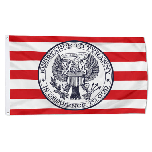 Resistance to Liberty Is Obedience To God flag 3x5ft banner man cave