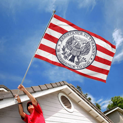 Resistance to Liberty Is Obedience To God flag 3x5ft banner man cave