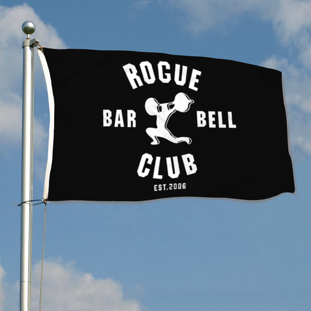 "Rogue Barbell Club" Gym flag 3x5ft banner man cave