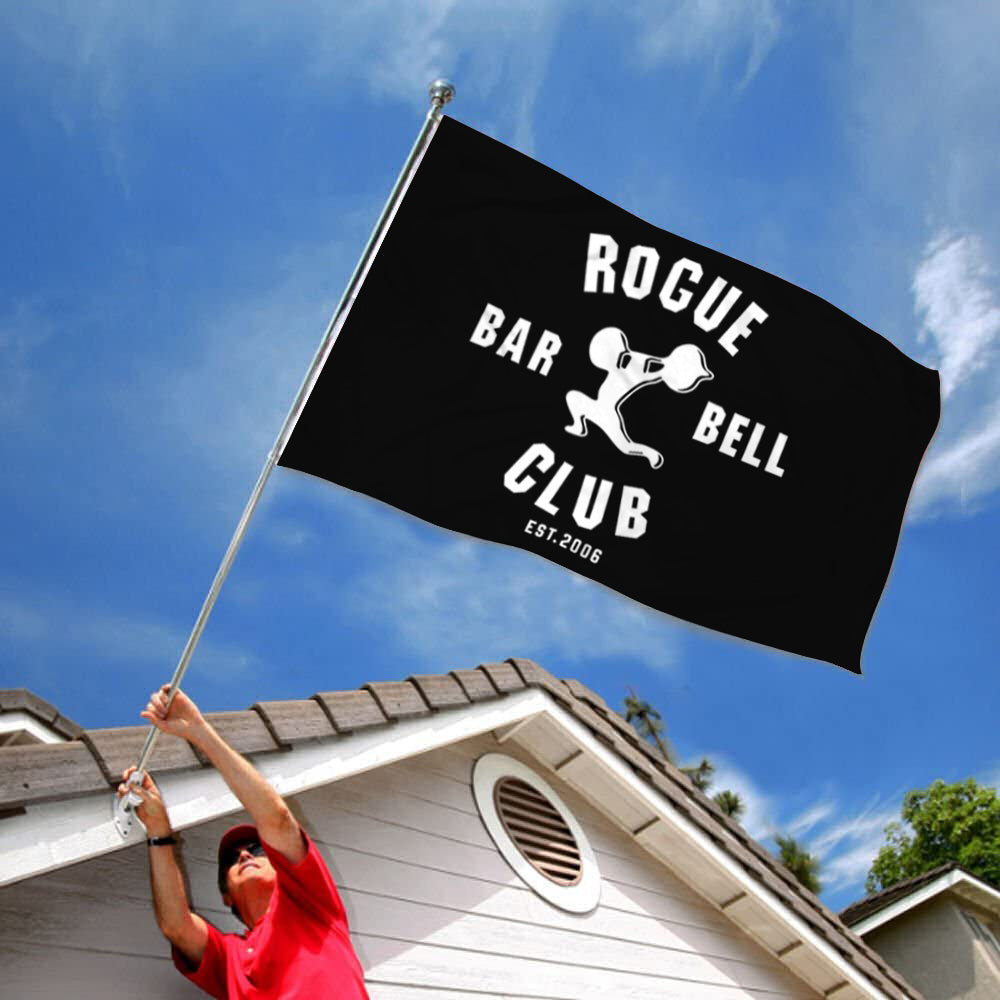 "Rogue Barbell Club" Gym flag 3x5ft banner man cave
