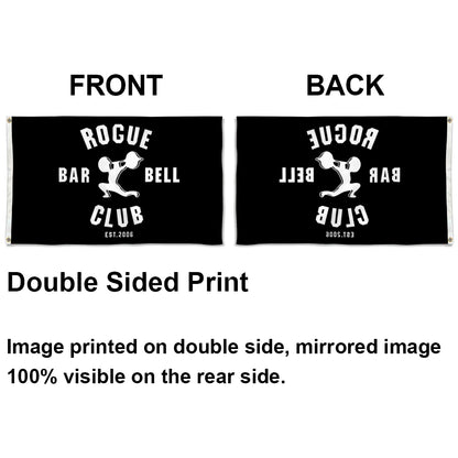 "Rogue Barbell Club" Gym flag 3x5ft banner man cave