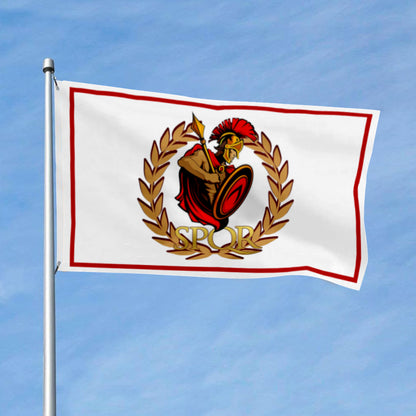 "Roman Warrior SPQR" Theme flag 3x5ft banner man cave