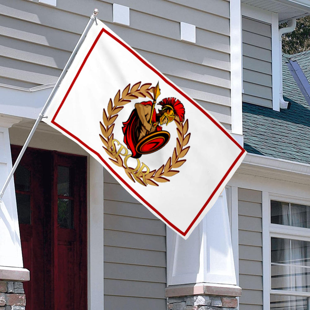"Roman Warrior SPQR" Theme flag 3x5ft banner man cave